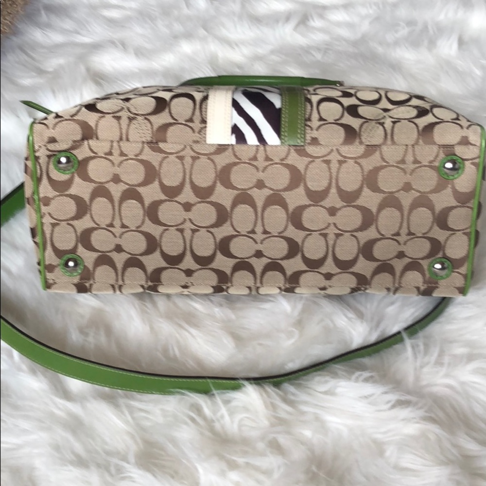 NWOT Beautiful Animal Striped Coach Bag - Picture 2 of 8